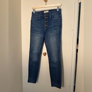 Madewell 10” high rise skinny jeans Size 27